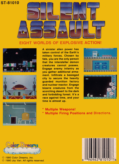 Silent Assault (Homebrew) — Box back